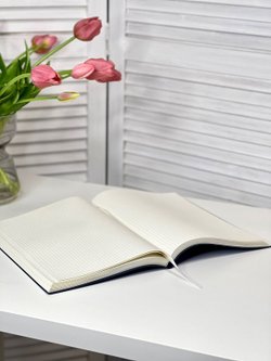 Блокнот А4 200л. (400страниц) в клетку без рамки Синий (К44-694КБР)