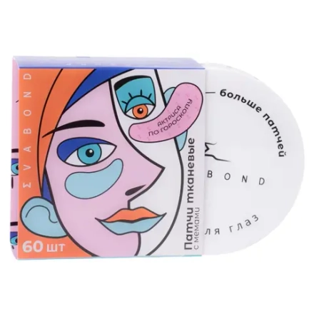 EVABOND Патчи для глаз с мемами (в упаковке 60 штук)