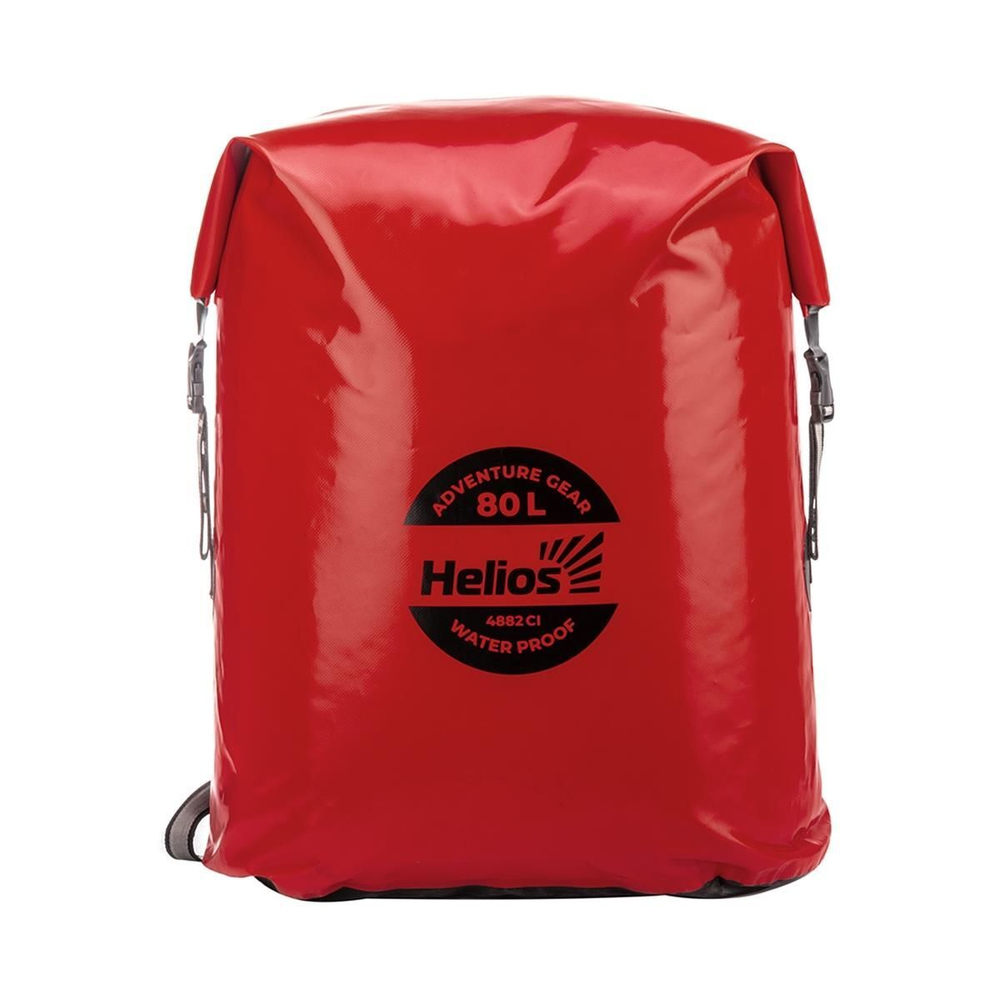 Герморюкзак Helios 80 л (ПВХ, красный/черный) (HS-GR-80-RB)