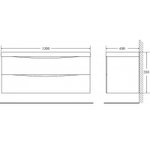 Тумба под раковину BelBagno Marino 120 MARINO-1200-2C-SO-WO-P подвесная Rovere Bianco
