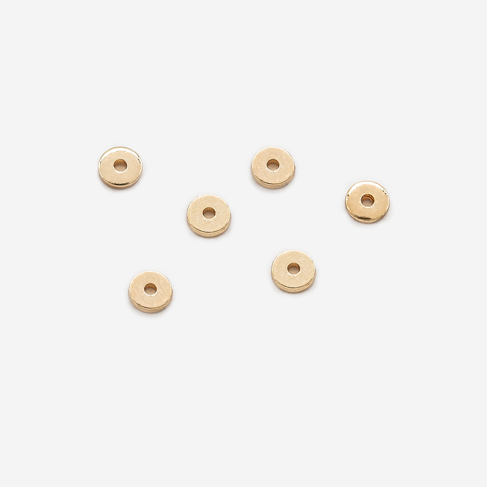 Спайсеры-разделители "Диски", 4*1мм, позолота