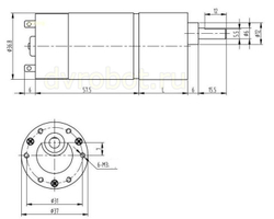 Мотор-редуктор JGB37-550/6V/130