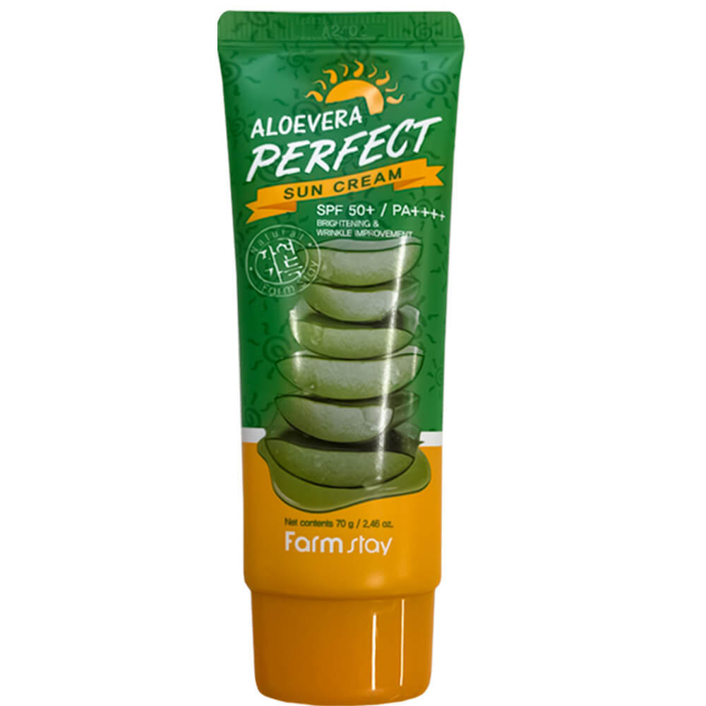 Солнцезащитный крем с алое FarmStay Aloe Vera Perfect Sun Cream SPF50+ PA+++ 70 г