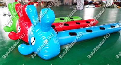 Надувная командная игра "Верхом на гусеницах", 6 мест