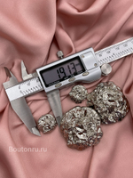 Пуговицы серебро мятые