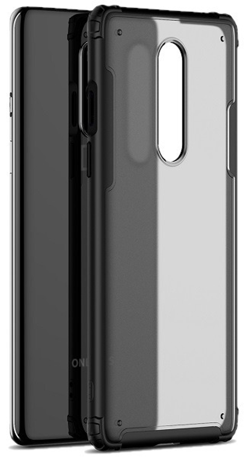 Чехол защитный на OnePlus 8 черные рамки, серия Ultra Hybrid от Caseport