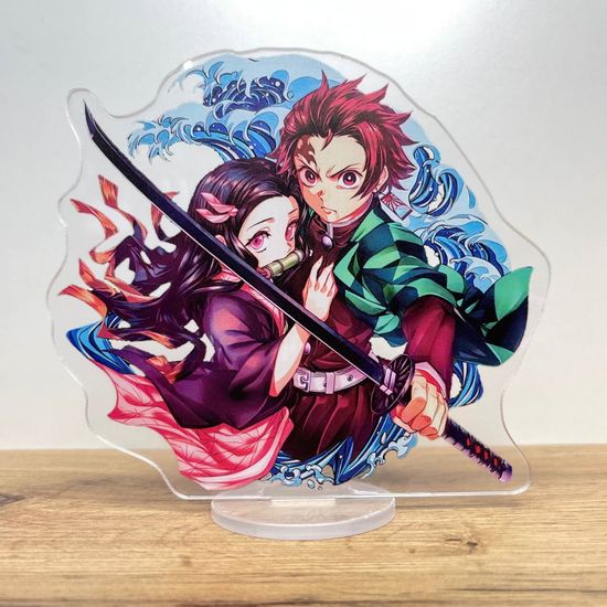 Фигурка акриловая Истребитель демонов. Танджиро и Незуко Камадо