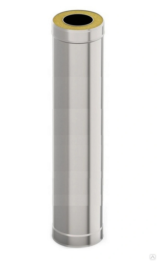 Дымоход сэндвич Ф140(430/0,5)х210(430/0,5) Д=1000мм (Коракс)