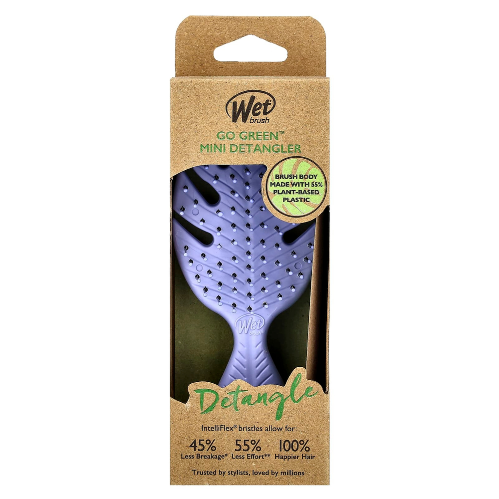 Wet Brush, Go Green ™, средство для расчесывания волос, фиолетовый, 1 кисть