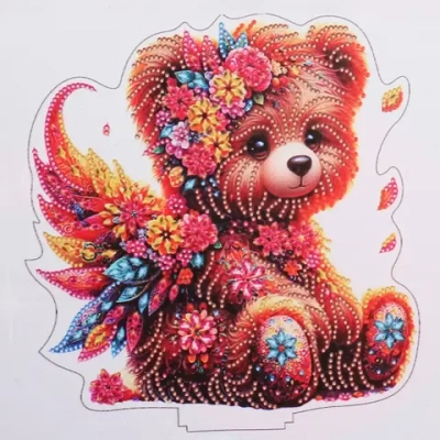 Набор для творчества на акриловой подставке «DIAMOND», мишка с крылышками, 23.5*24см, (коробка)