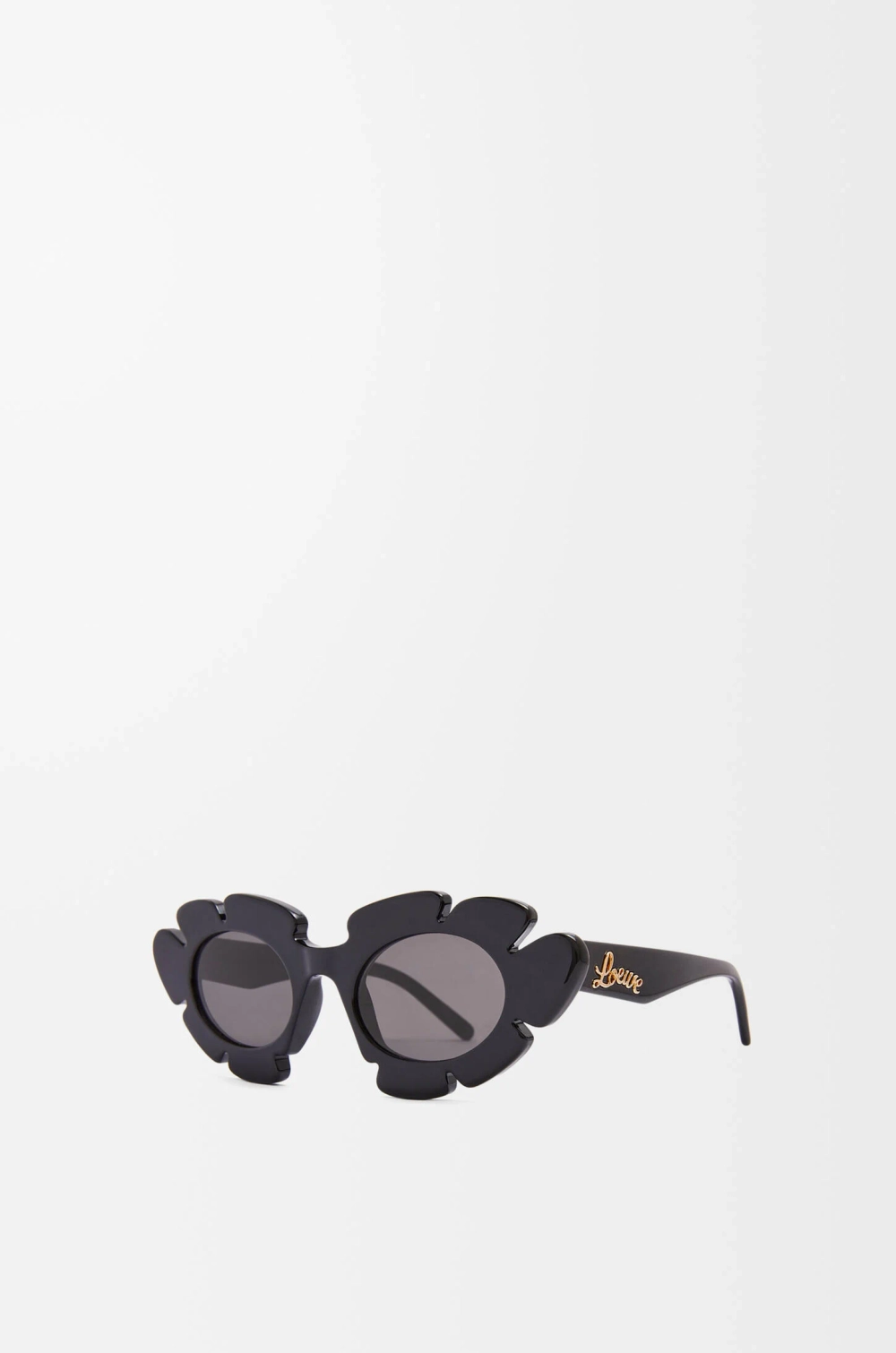 Loewe Солнцезащитные очки с цветочным принтом, черный