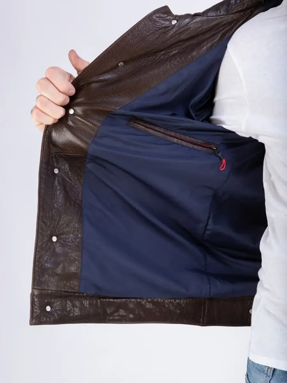 Куртка мужская из натуральной кожи