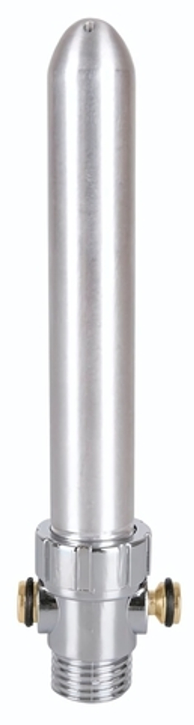 Алюминиевая насадка для анального душа Total Splash (Цвет: серебристый)