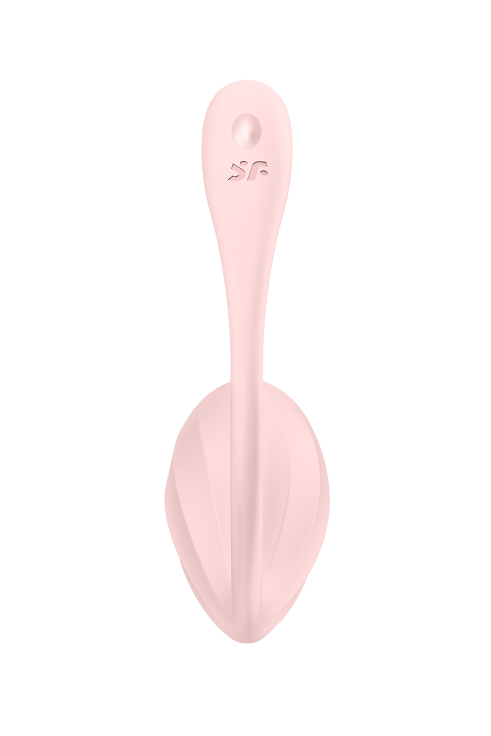 Виброяйцо Satisfyer Ribbed Petal Connect App с пультом ДУ, розовое