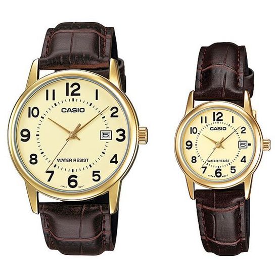 Парные часы Casio Standard: MTP-V002GL-9BUDF и LTP-V002GL-9BUDF