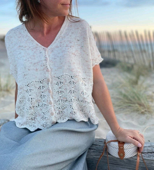 Описание по вязанию кардигана спицами "Bogota"