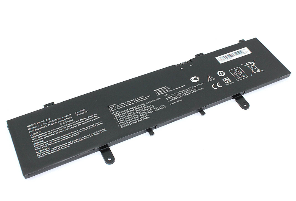 Аккумуляторная батарея для ноутбука Asus Zenbook X405U (B31N1632) 11.52V 2800mAh OEM