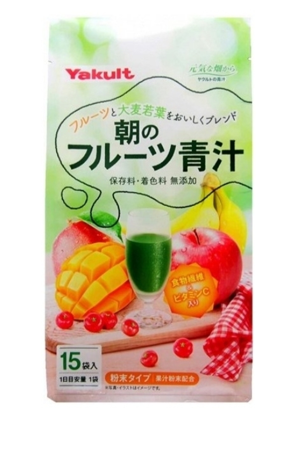 YAKULT Morning Fruit Aojiru - аодзиру в стиках