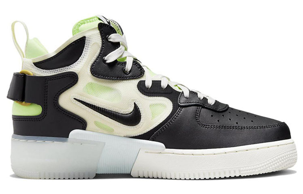 Кроссовки Nike Air Force 1 React "Black Neon"