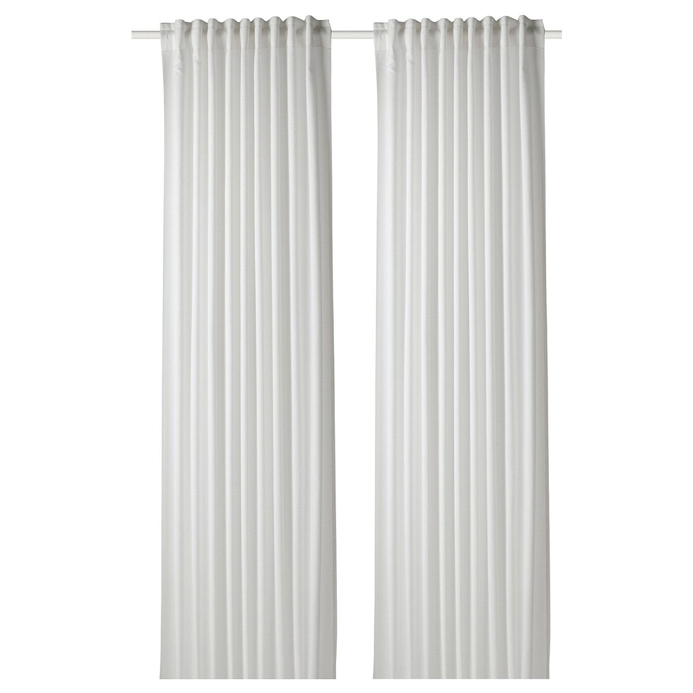 IKEA GUNNLAUG  (ИКЕА ГУННЛАУГ)  -  Звукопоглощающая штора, белая, 145x300 см