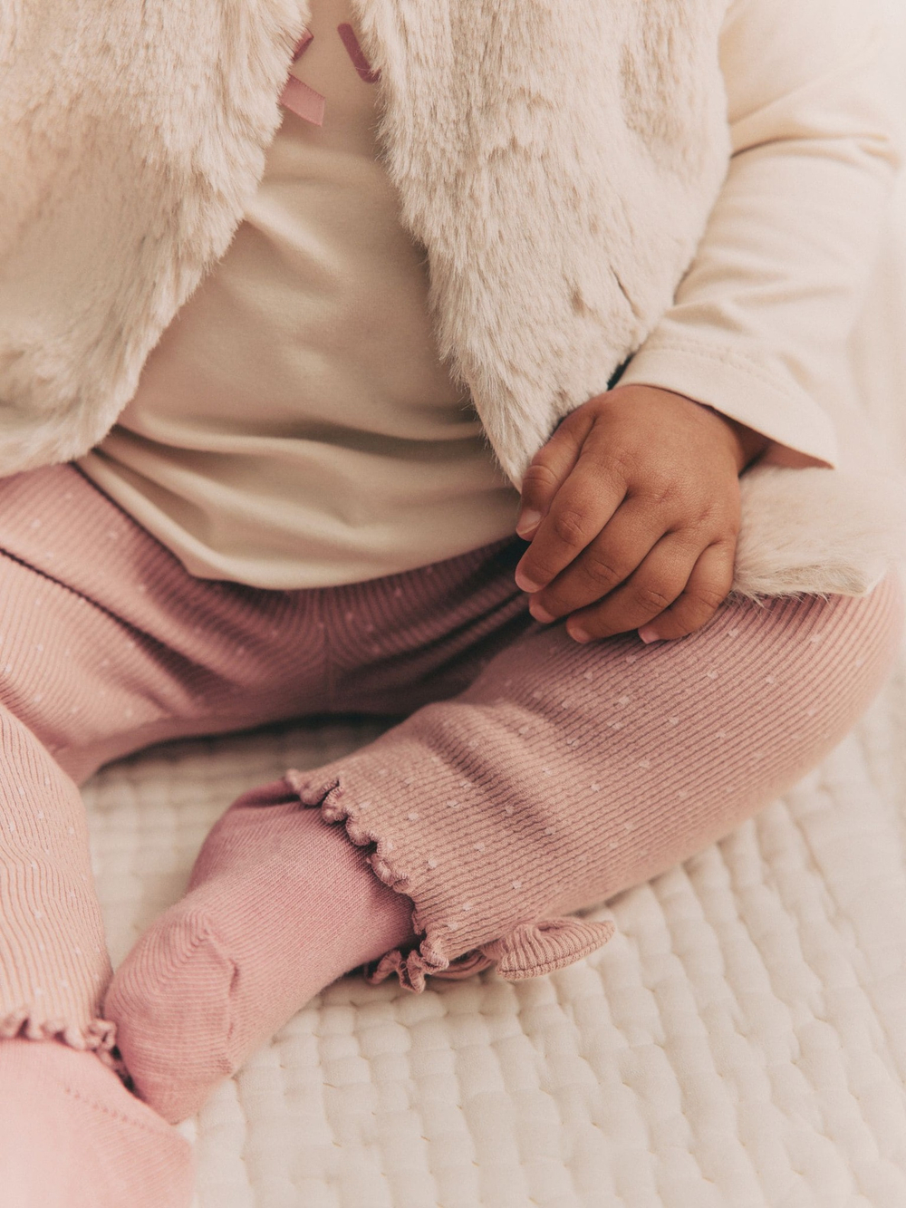 Комплект из трех предметов для девочки Next B06-321, Розовый, Бежевый