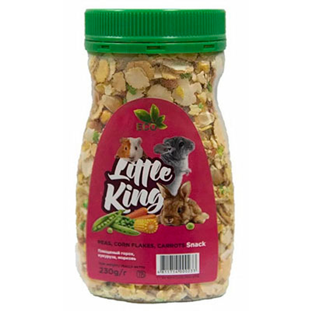 Little King лакомство плющеный горох, 230г