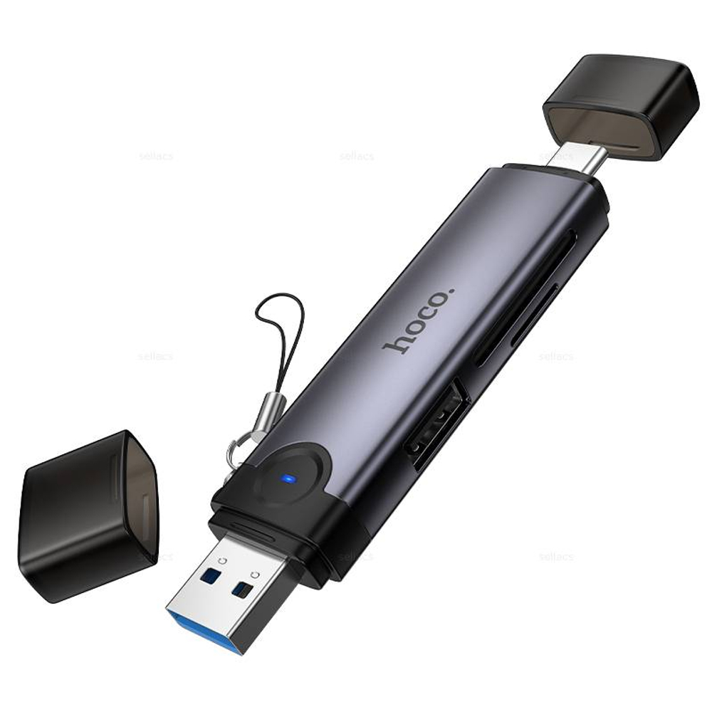 Hoco HB56 Victory USB/Type-C 3-в-1 кард ридер