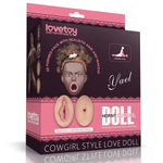 Темнокожая секс-кукла с реалистичными вставками Cowgirl Style Love Doll (Цвет: коричневый)