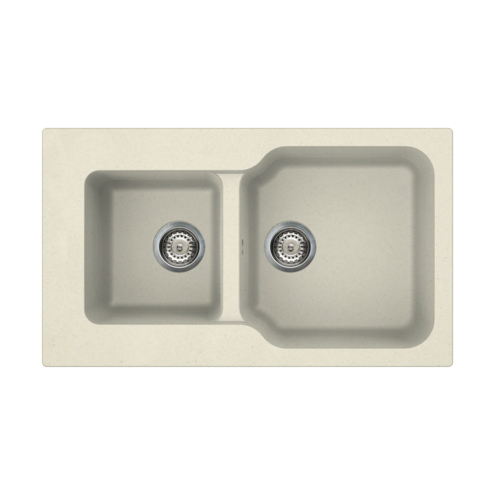 Мойка Omoikiri Maru 86-2-BE Tetogranit | Ваниль