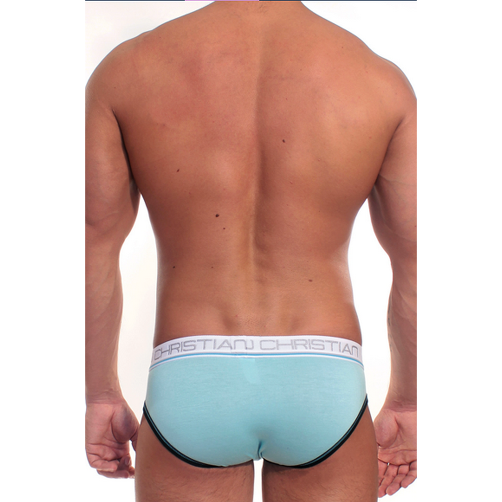 Мужские трусы брифы голубые ANDREW CHRISTIAN AC4112013-36-38