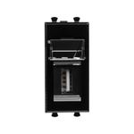 USB 2.0 розетка модульная, тип А-А, "Avanti", "Черный квадрат", 1 модуль