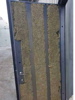 Входная металлическая дверь Рекс 28 Бетон темный / ФЛ-1 Силк сноу (белый, матовый без текстуры)