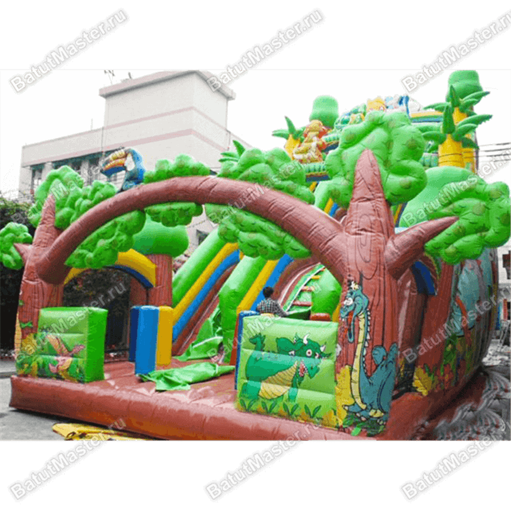 Надувной батут "Веселые джунгли"