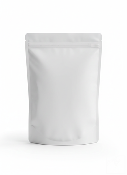 Белый матовый дой-пак 240х330 мм с Zip-lock (металлизированный)