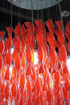 replica Verner Panton spiral pendant  red