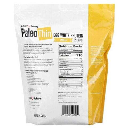 Животный белок Julian Bakery, Paleo Thin, протеин из яичного белка, ваниль, 870 г (1,92 фунта)