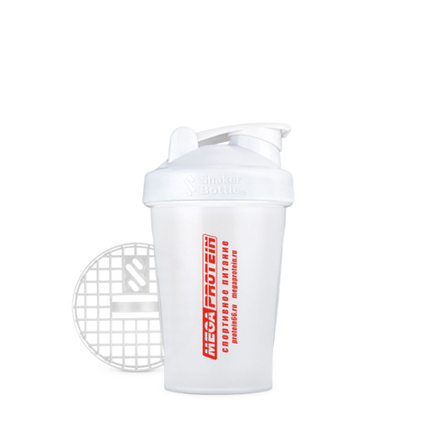 Шейкер 400мл Белый (MegaProtein)