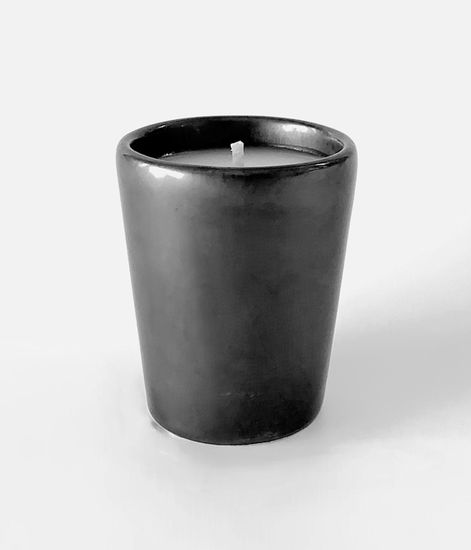 Лазурное Солнце, мини свеча в фарфоре, Pour de Beau