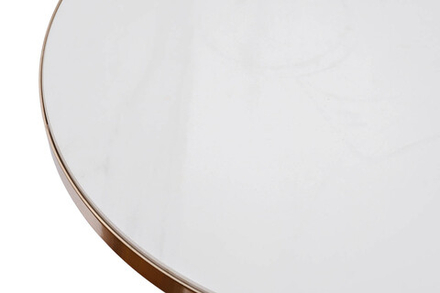 Стол журнальный Garda Decor Garda Decor с мраморной столешницей d50*62 см, цвет опоры золото