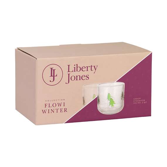 Набор стаканов flowi winter, 310 мл, 2 шт.