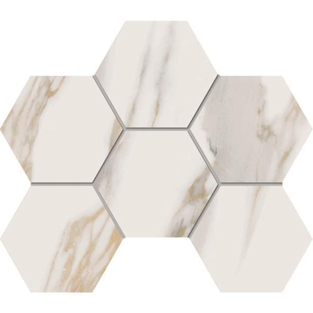 Estima Miramare White Hexagon 25x28.5