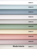 Обои флизелиновые 1.06, виниловые белые однотонные Textile (Moda Interio) метровые под ткань