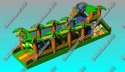 Надувная полоса препятствий "Пальмовый оазис"