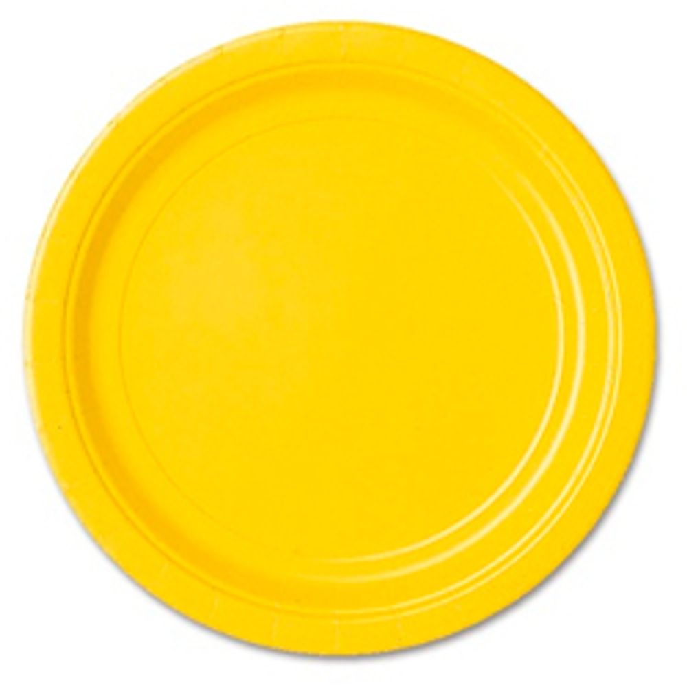 Тарелка-Yellow-Sunshine-17см-8шт