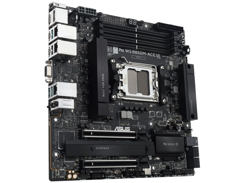 Материнская плата Asus Pro WS B850M-ACE SE, Socket AM5, AMD B850, mATX, RTL [90MB1MN0-M0EAY0]