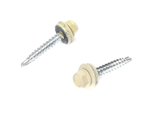 Саморез кровельный мет-дер, слоновая кость 4,8*51 RAL 1014 (150шт/уп)