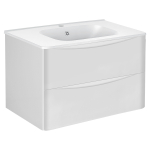 Тумба под раковину Vincea Paola 800 подвесная, 2 выкатных ящика soft close, G.White