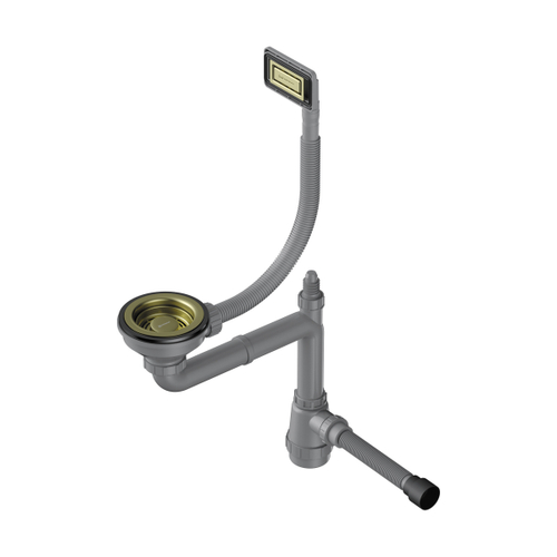 Арматура для одночашевых моек с универсальным прямоугольным переливом Omoikiri WK-1-UN-LG