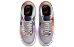 Кроссовки Nike Air Force 1 Shadow Metallic Silver (Женская размерная сетка)