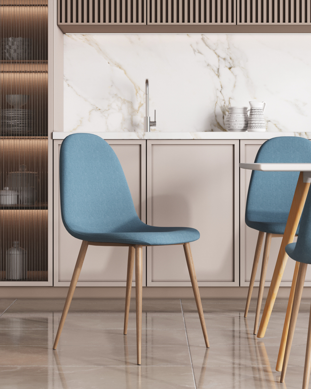 Стул Валенсия SN голубой